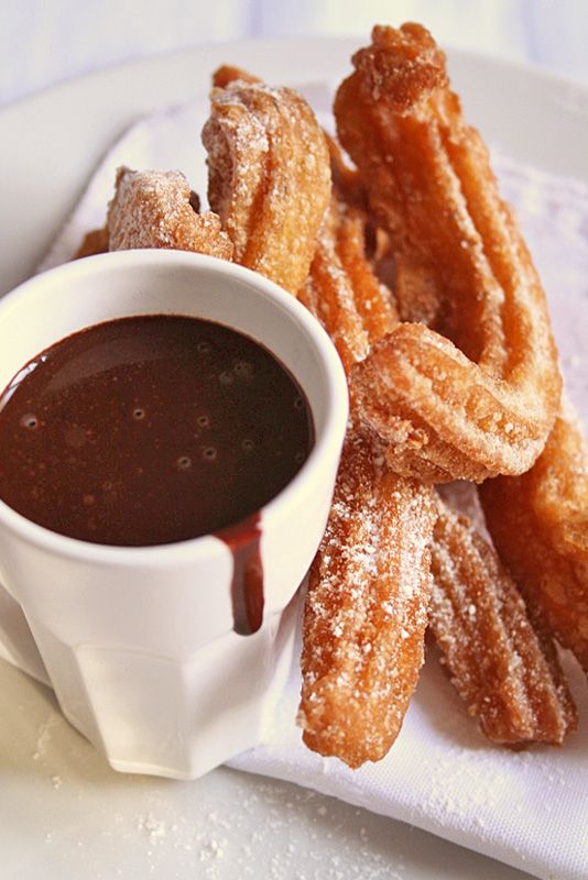 Churros Con Chocolate – Spanish Food at it’s Best! Image